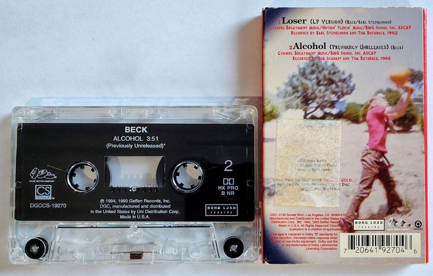 Beck - “Loser” - CASSETTE TAPE (Single) G+/VG+ *🚨*