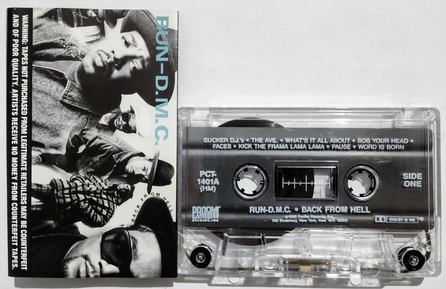 Run-D.M.C. - “Back From Hell” - CASSETTE TAPE VG+/VG+