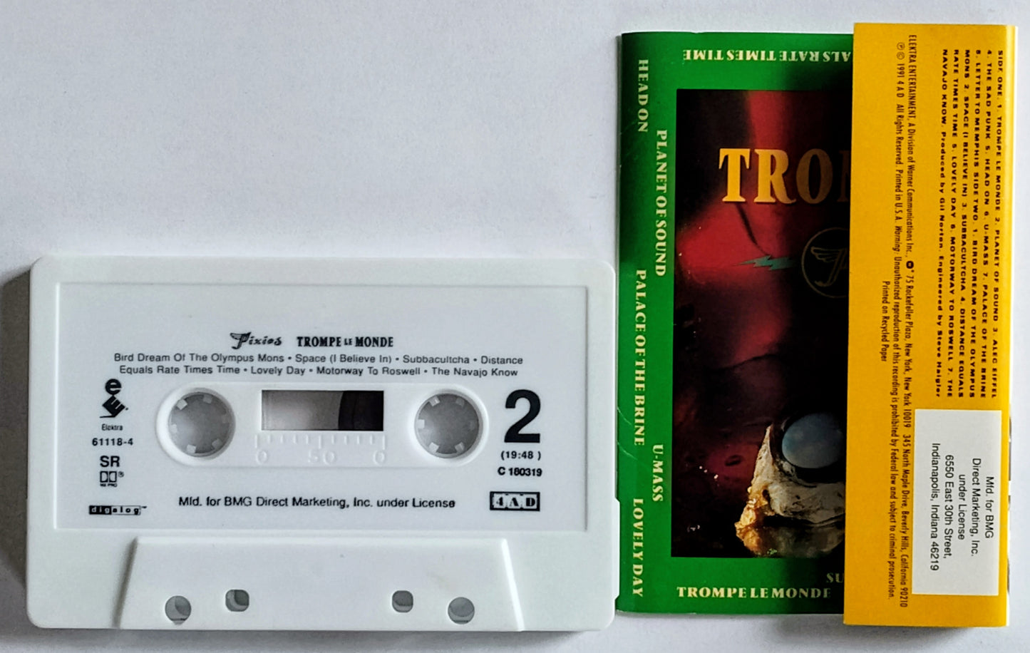 Pixies - “Trompe Le Monde” - INDIE CASSETTE TAPE (BMG) VG/VG+ *🚨*