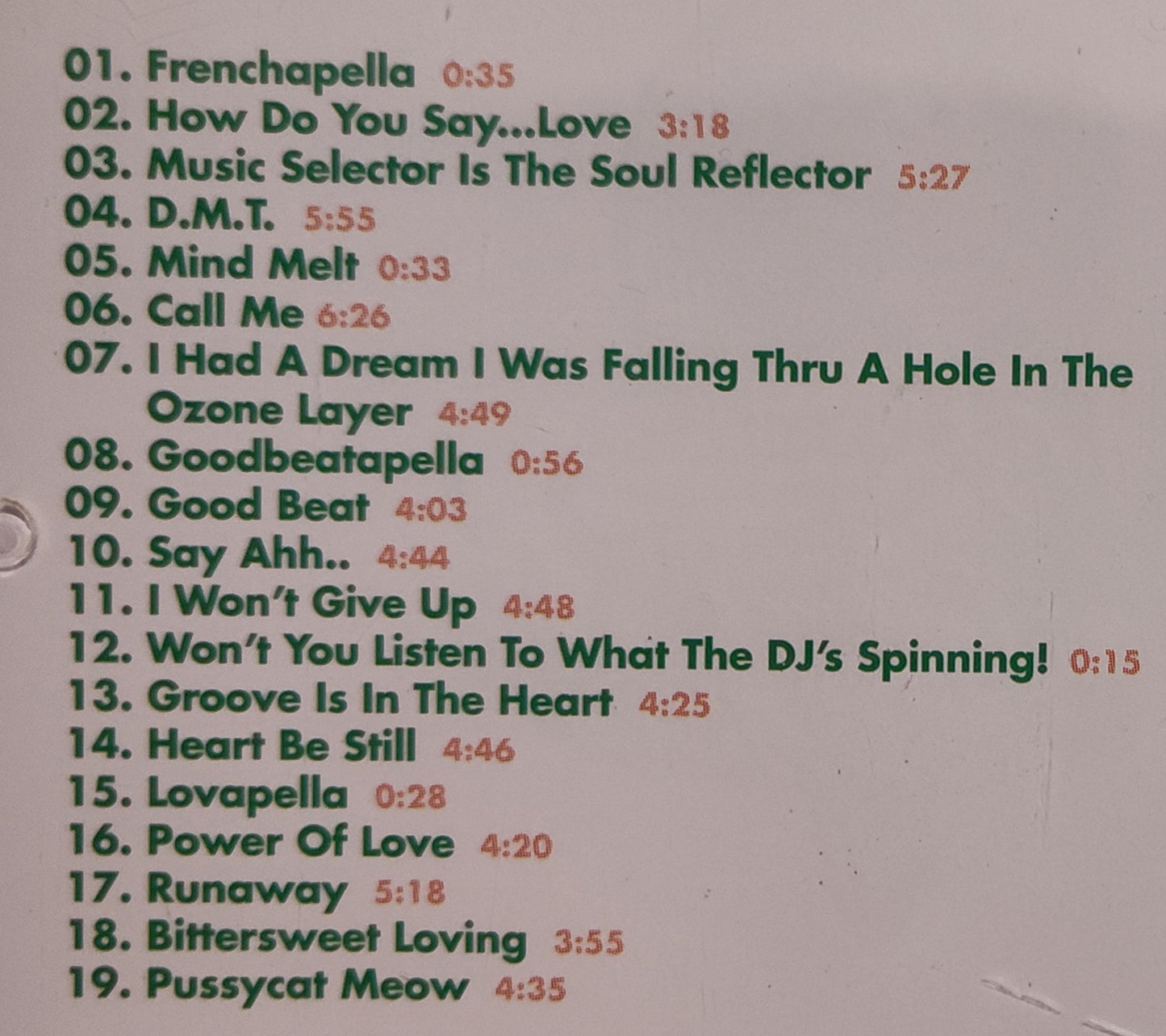 Deee-Lite - "Sampladelic Relics And Dancefloor Oddities" - COMPACT DISC VG+/NM