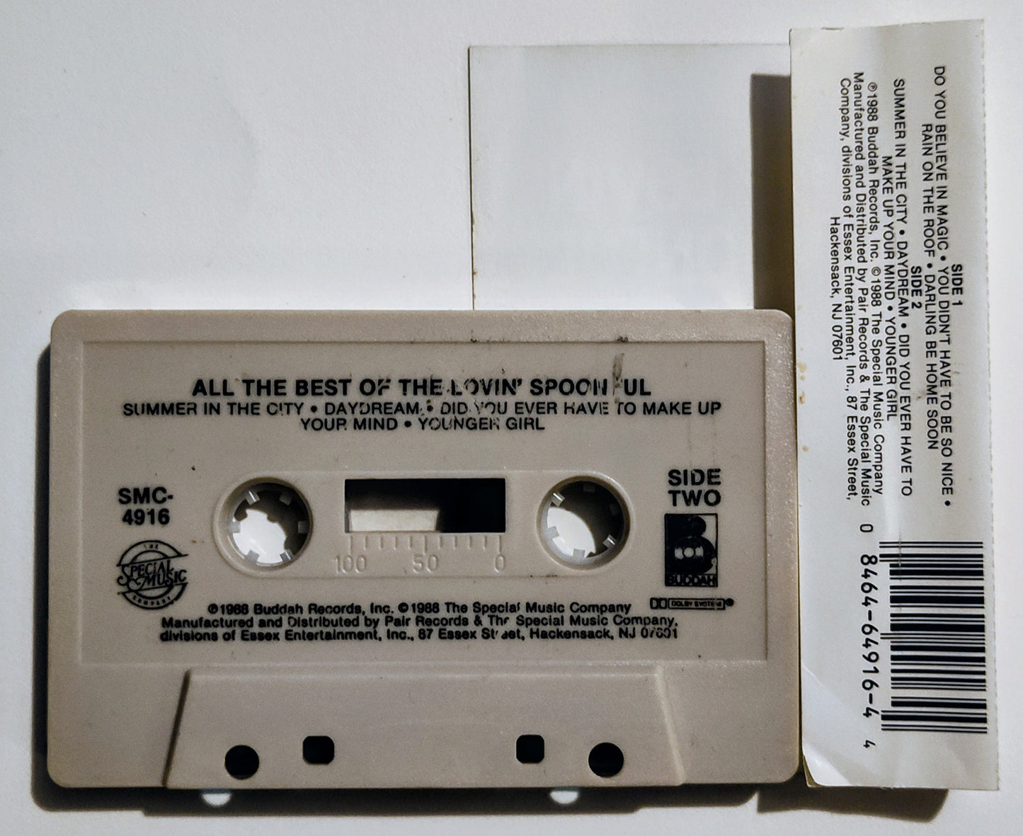 Lovin' Spoonful, The - "All The Best Of" - CASSETTE TAPE VG/VG