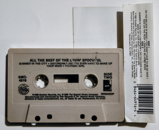 Lovin' Spoonful, The - "All The Best Of" - CASSETTE TAPE VG/VG