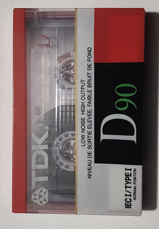 TDK D90 Blank Cassette Tape (Sealed)