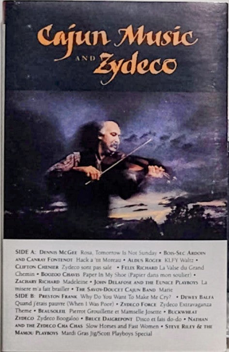 Various Artists - "Cajun Music and Zydeco" - CASSETTE TAPE VG+/VG+