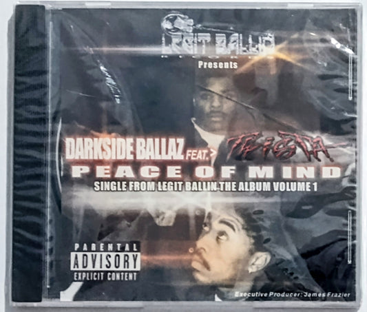 Darkside Ballaz - “Peace Of Mind” - COMPACT DISC (Single) VG/M (Sealed; badly cracked case)