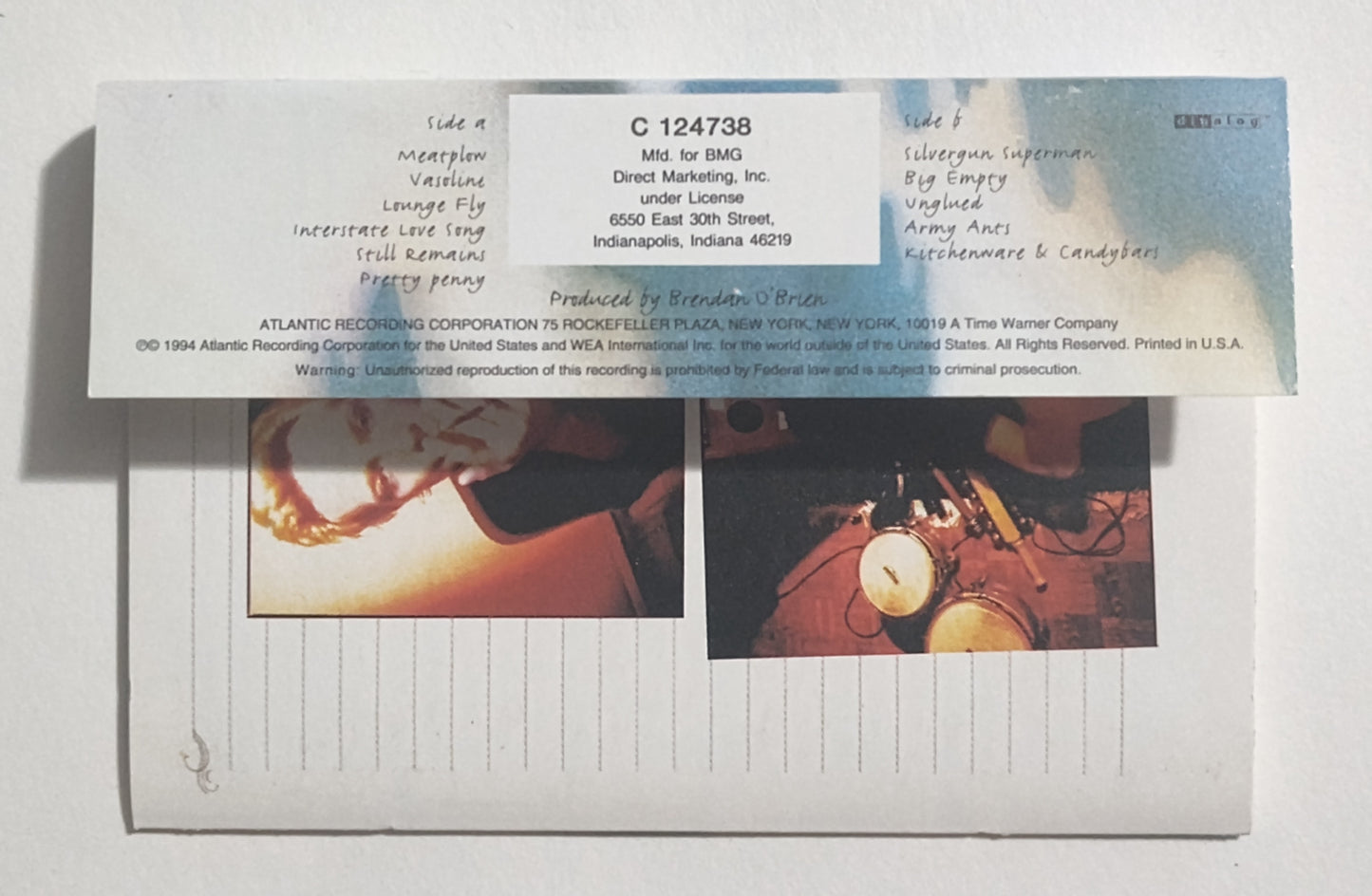 Stone Temple Pilots - "Purple" - CASSETTE TAPE (BMG; SR; DIGalog; DOLBY HX PRO B NR) VG+/VG+