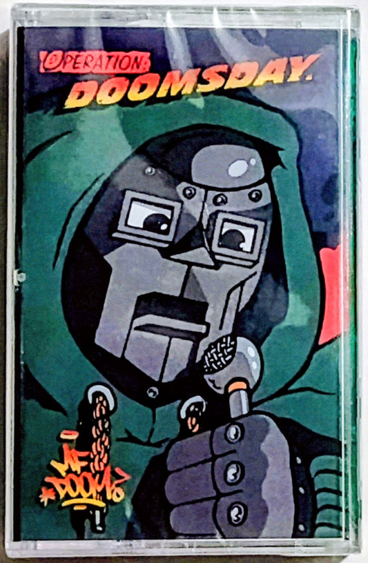 MF DOOM - "Operation Doomsday" - INDIE CASSETTE TAPE (Italy "Fan Club" Reissue; Translucent Green Shell) M/M (Sealed)