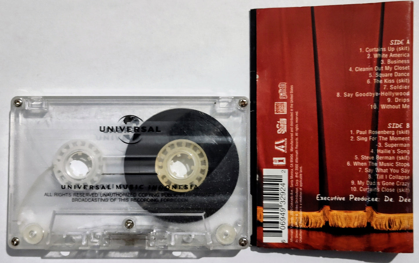 Eminem - “The Eminem Show (Clean Version)” - CASSETTE TAPE (Indonesia) VG+/VG+