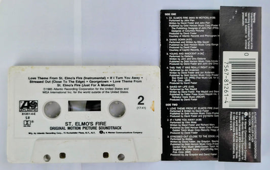 Various Artists - “St. Elmo’s Fire” - CASSETTE TAPE VG+/VG+