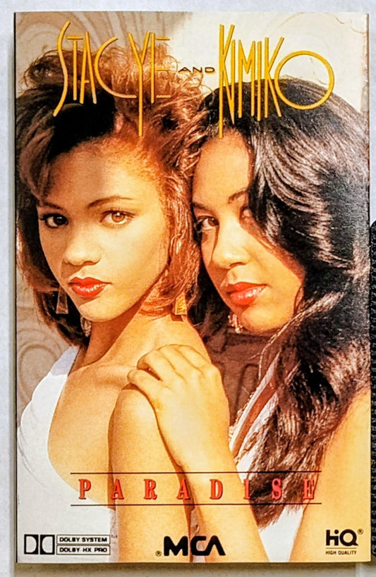 Stacye And Kimiko - “Paradise” - CASSETTE TAPE (Canada; black shell) VG+/VG+
