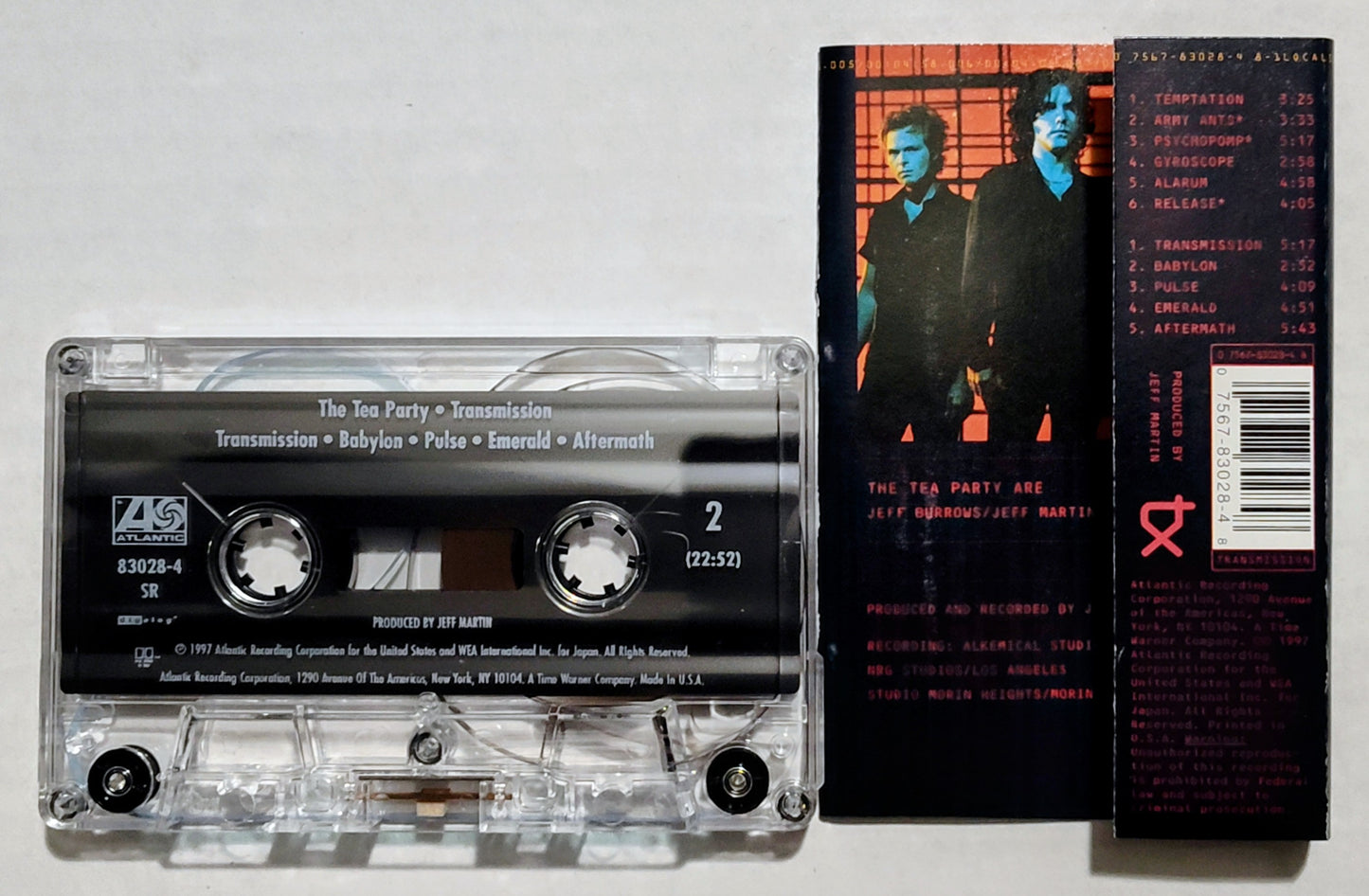 Tea Party, The - “Transmission” - CASSETTE TAPE VG+/VG+