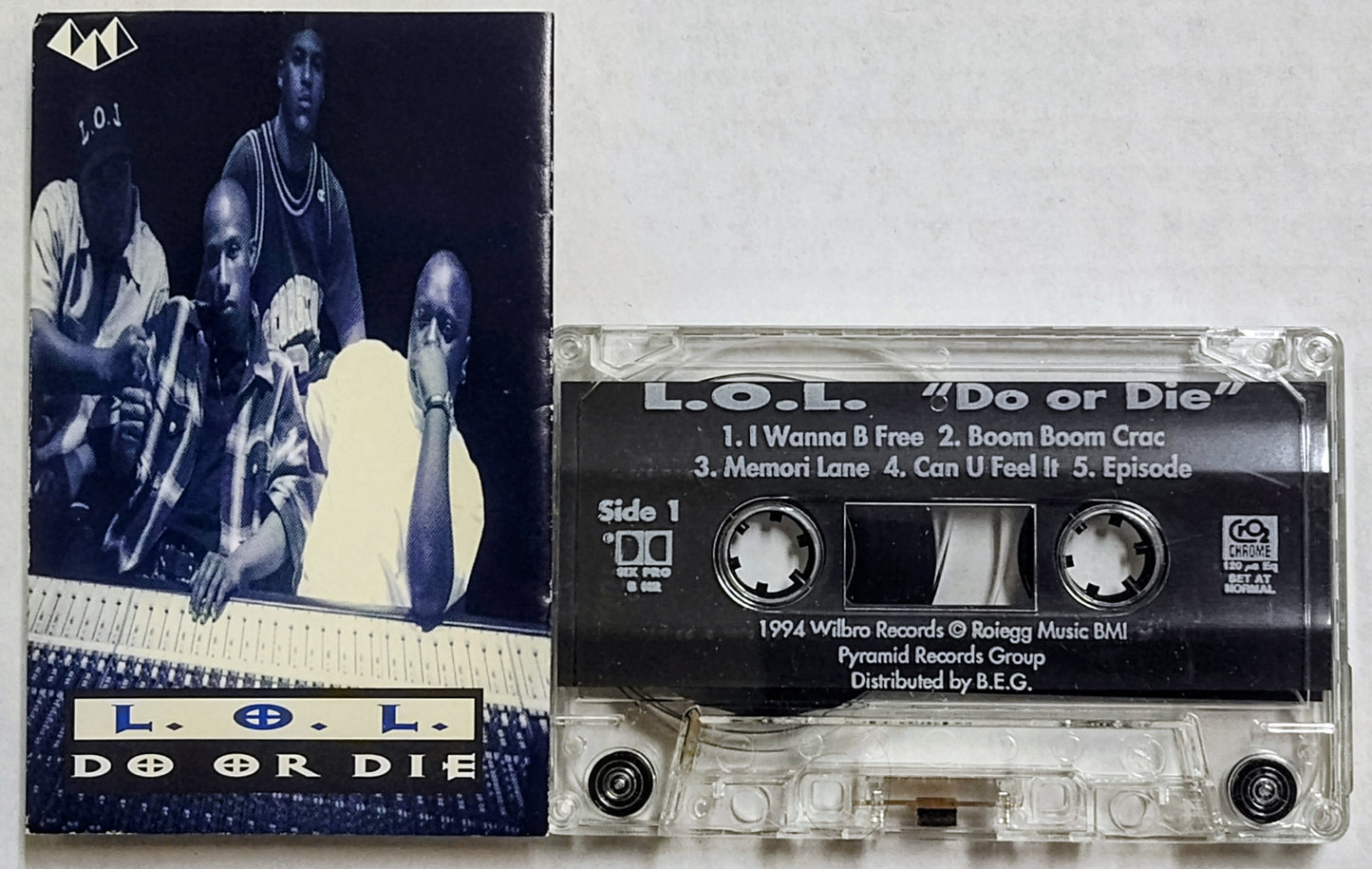 L.O.L. - “Do Or Die” - CASSETTE TAPE VG/VG+