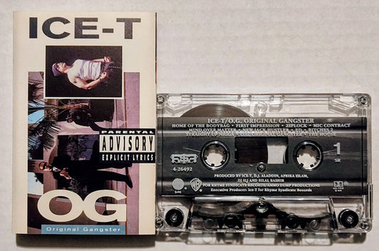 Ice-T - “Original Gangster” - CASSETTE TAPE VG+/VG+