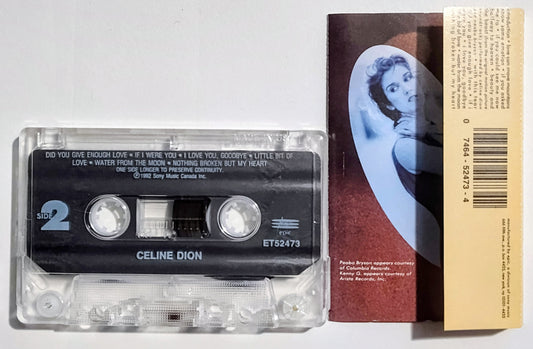 Celine Dion - "Celine Dion" - CASSETTE TAPE VG+/VG+