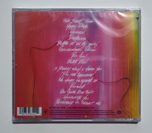 Blink 182 - "Nine" - COMPACT DISC VG+/M (Sealed; tiny drill hole in spine; cracked cover)