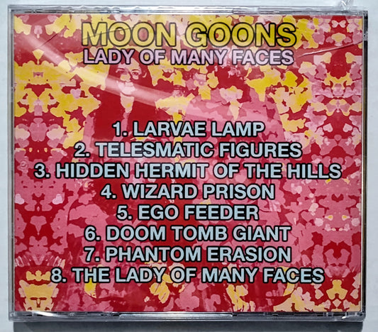 Moon Goons - “Lady Of Many Faces” - COMPACT DISC NM/M (Sealed; torn cellophane; cracked back of case; Art by Alex Borrego)