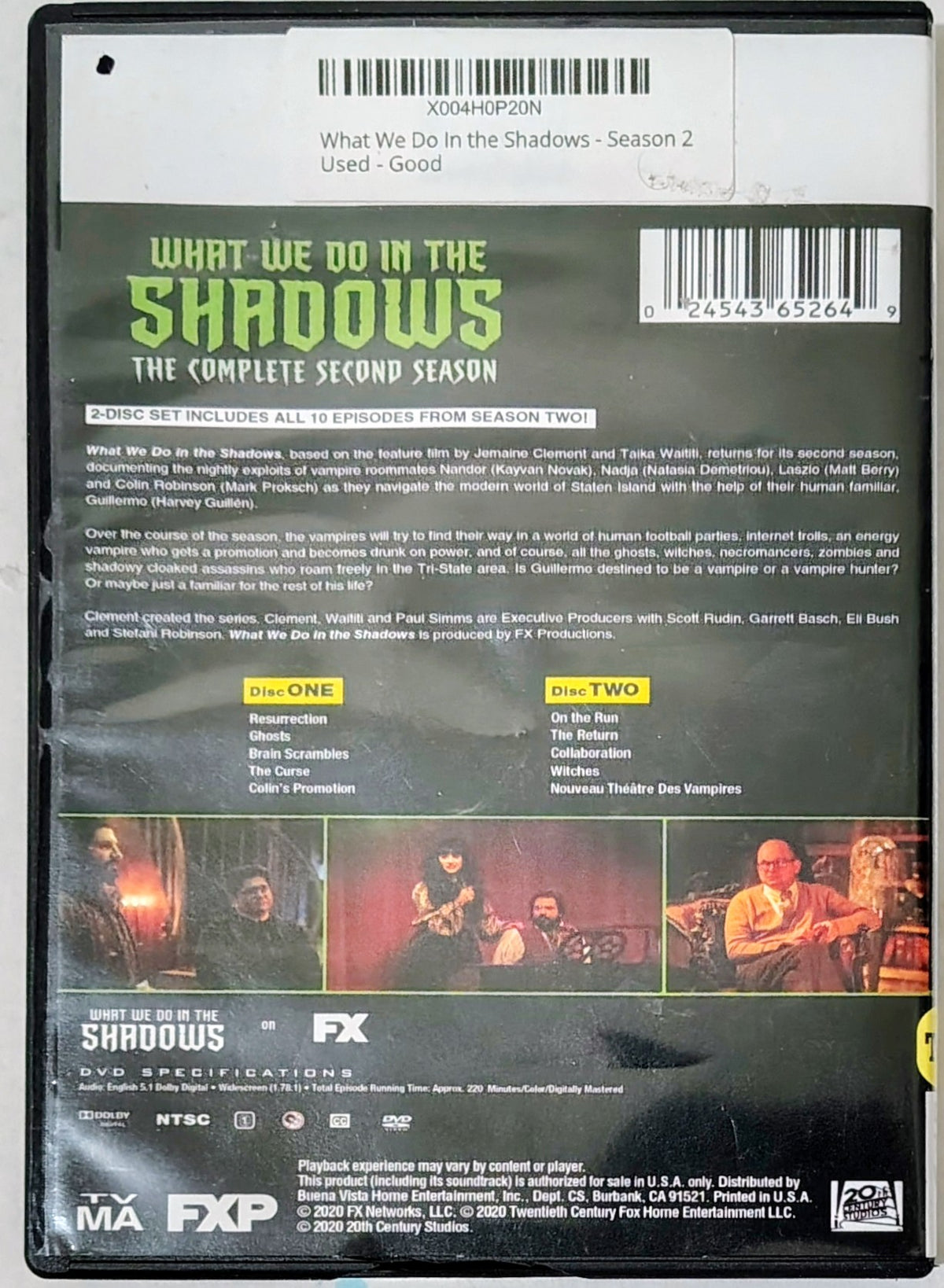 What We Do In The Shadows (Season 2) DVD (Library copy)