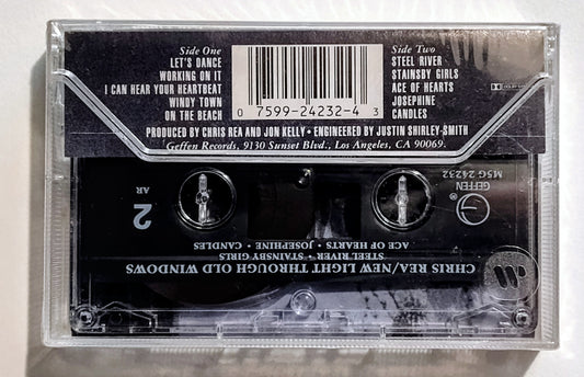 Chris Rea - "New Light Through Old Windows" - CASSETTE TAPE (DOLBY) NM/M (Sealed; crack in spine)