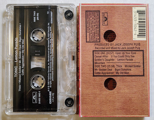 Tonic - “Lemon Parade” - CASSETTE TAPE VG+/VG+ *🚨*