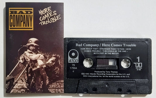 Bad Company - "Here Comes Trouble" - CASSETTE TAPE VG+/VG+