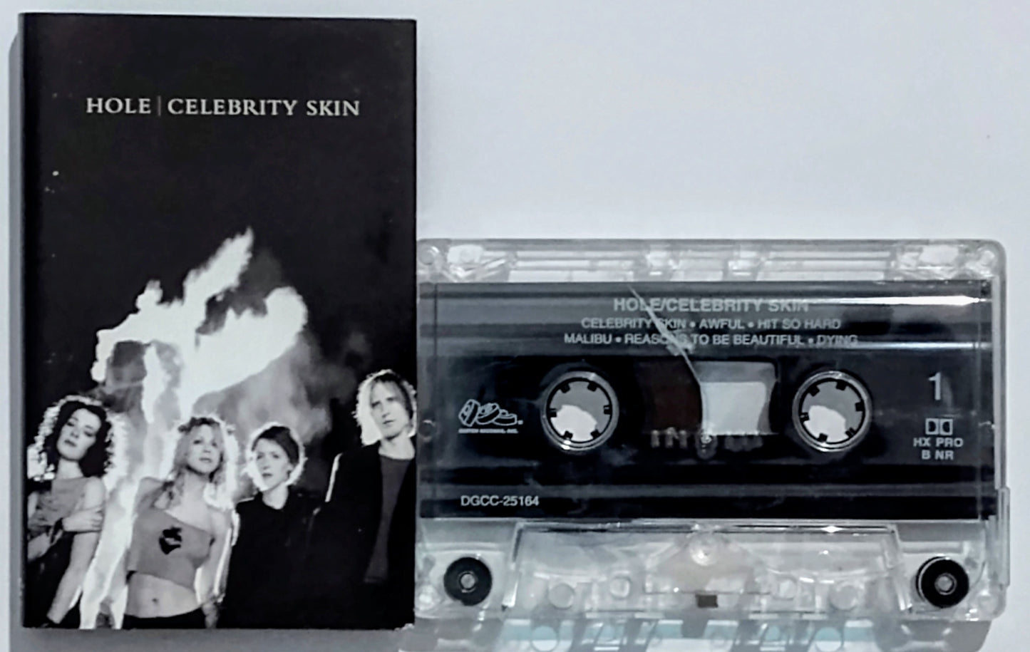 Hole - "Celebrity Skin" - CASSETTE TAPE VG/VG (Cracked Shell; plays perfect)