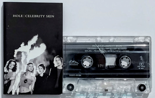 Hole - "Celebrity Skin" - CASSETTE TAPE VG/VG (Cracked Shell; plays perfect)