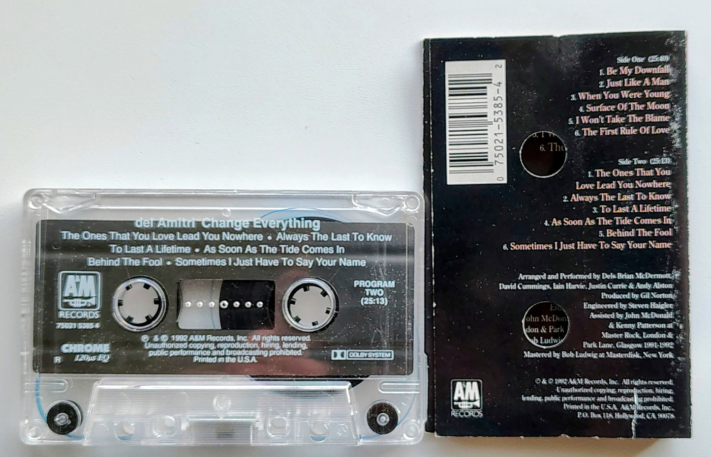Del Amitri - "Change Everything" - CASSETTE TAPE VG/VG+