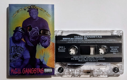 H C.U. Gangstas - "Hustlas Comin' Up" - CASSETTE TAPE NM/NM