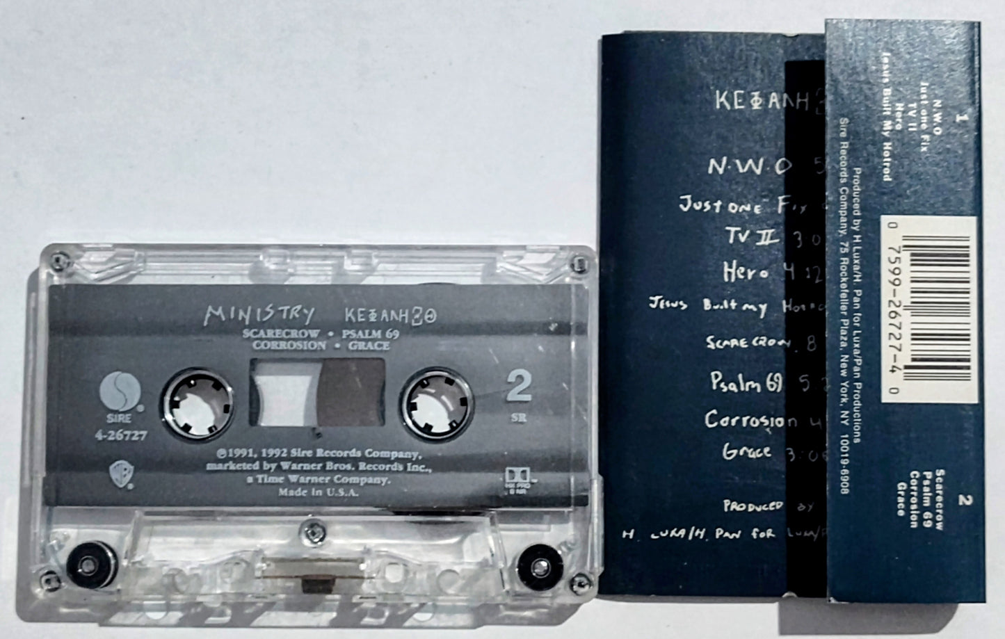 Ministry - “ΚΕΦΑΛΗΞΘ” - CASSETTE TAPE VG+/VG