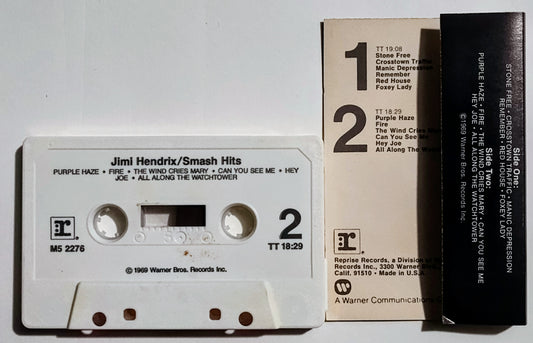 Jimi Hendrix - "Smash Hits" - CASSETTE TAPE VG/VG