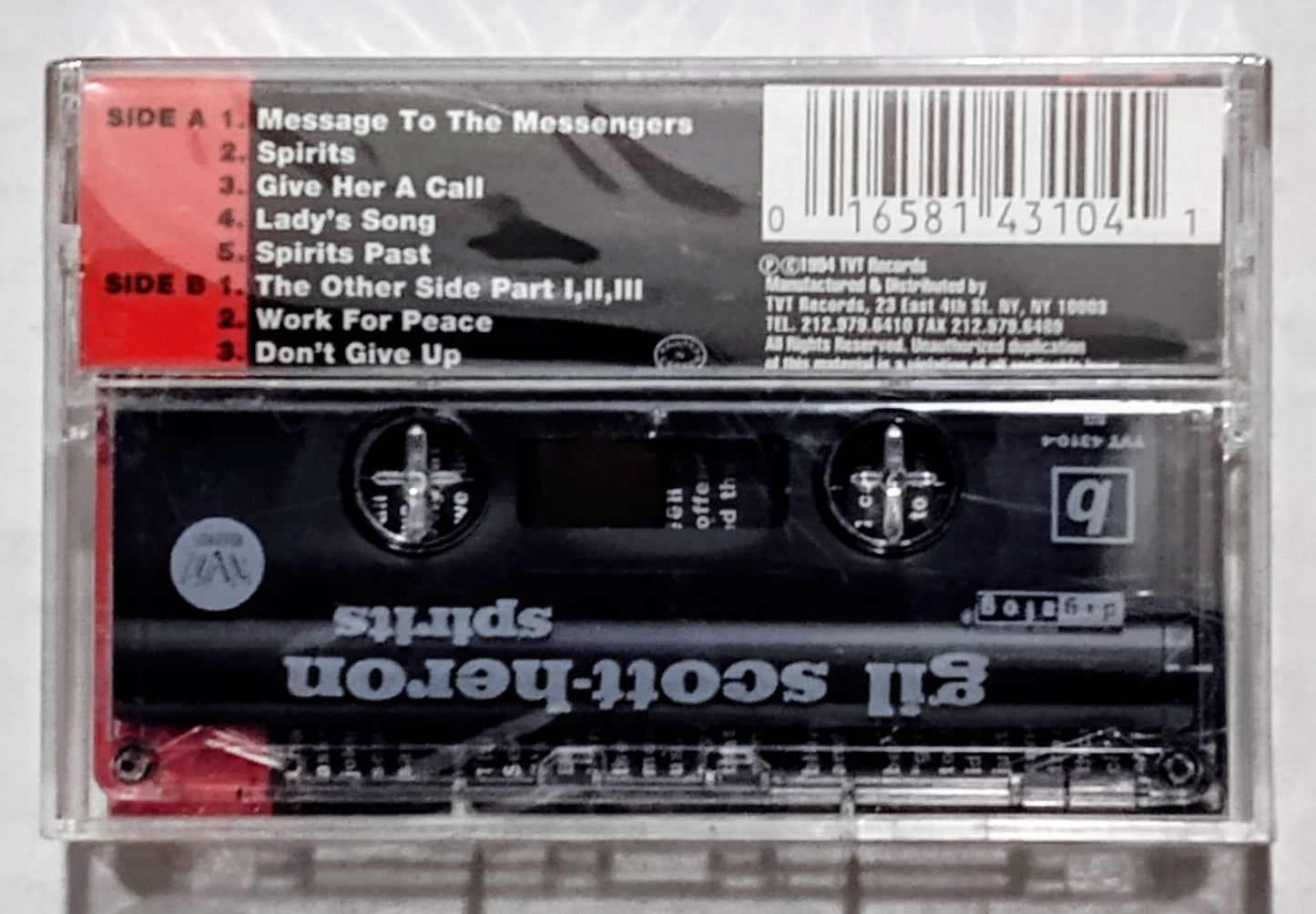 Gil Scott-Heron - “Spirits” - CASSETTE TAPE M/M (Sealed with heavily worn hype sticker)