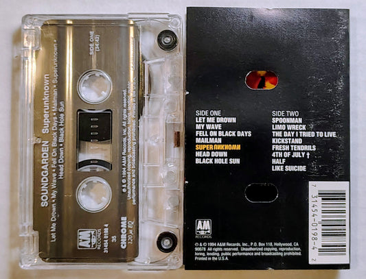 Soundgarden - "Superunknown" - CASSETTE TAPE VG/VG+ *🚨*