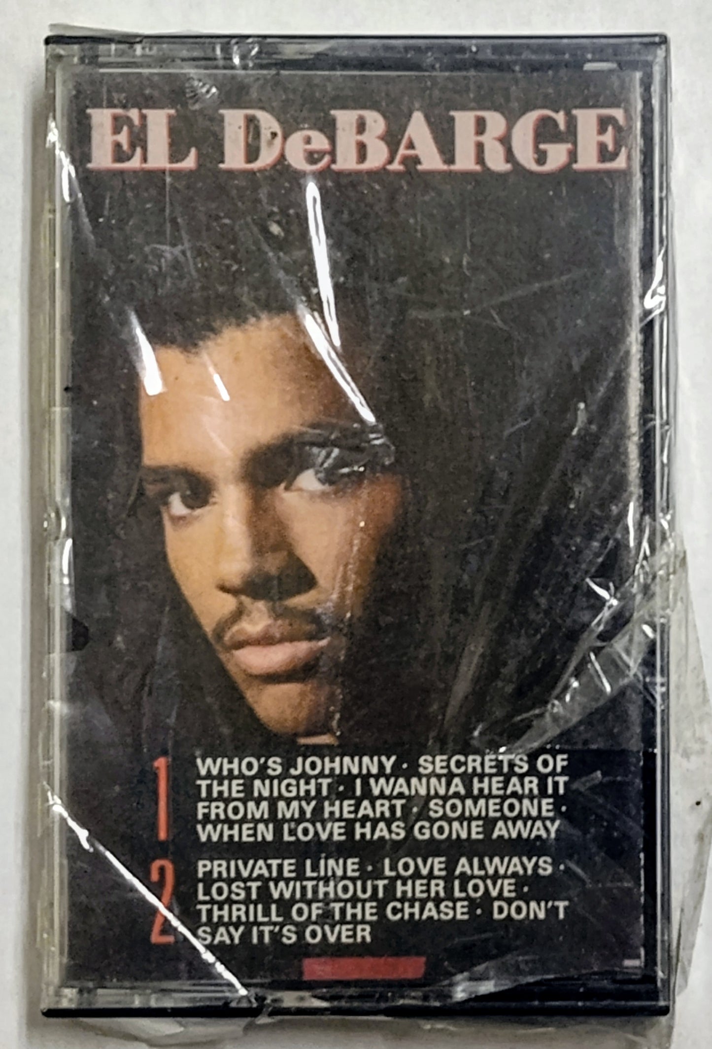 El DeBarge - “El DeBarge” - CASSETTE TAPE VG+/M (Sealed; very badly broken cellophane)