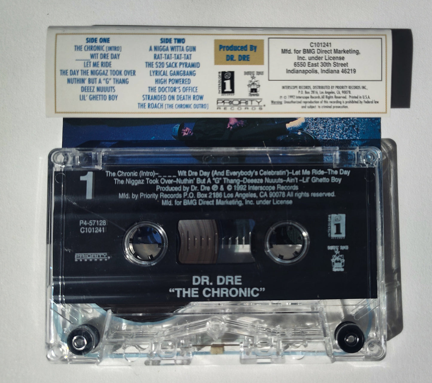 Dr Dre - "The Chronic" - CASSETTE TAPE (BMG CLUB VERSION) VG+/VG*See notes*