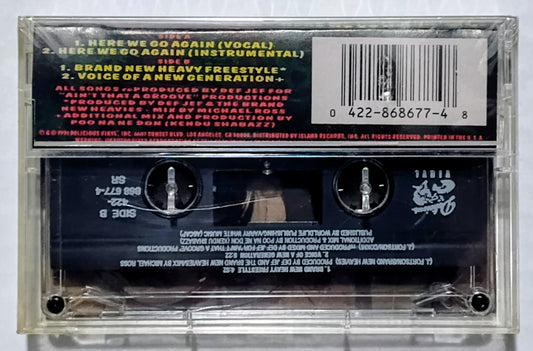 Def Jef - “Here We Go Again” - CASSETTE TAPE NM/M (Sealed; cracked back of case) [New York, NY]