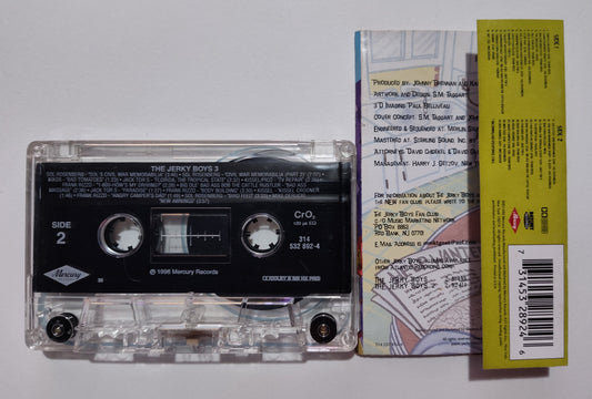 Jerky Boys, The - "The Jerky Boys 3" - CASSETTE TAPE VG+/VG+ (No Longer On Spotify!)