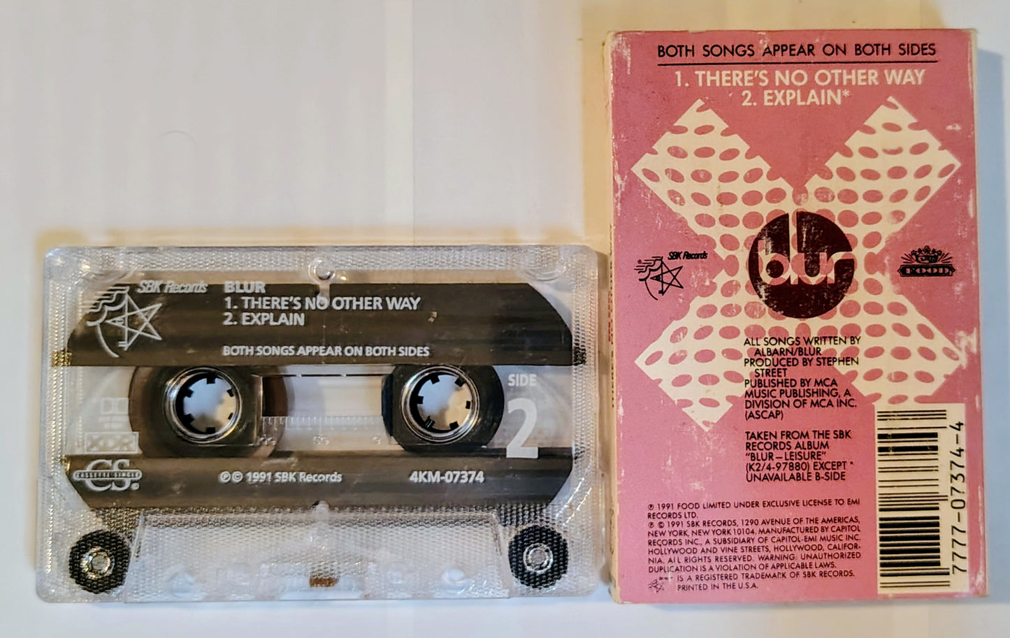 Blur - “There Is No Other Way” - CASSETTE TAPE (Single) VG/VG+ *🚨*