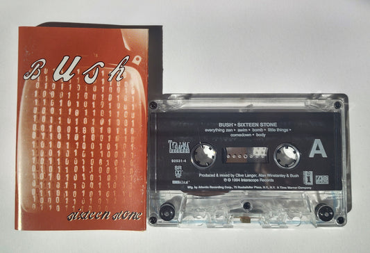 Bush - "Sixteen Stone" - CASSETTE TAPE (SR DIGalog HX PRO) VG+/VG+