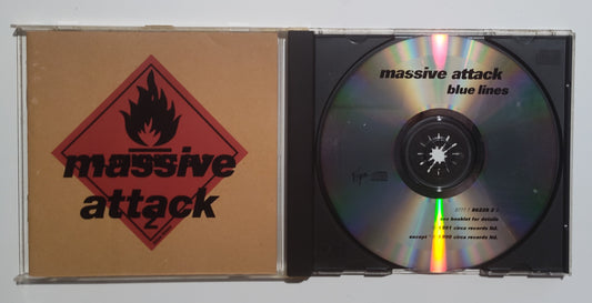 Massive Attack - "Blue Lines" - COMPACT DISC VG/G+