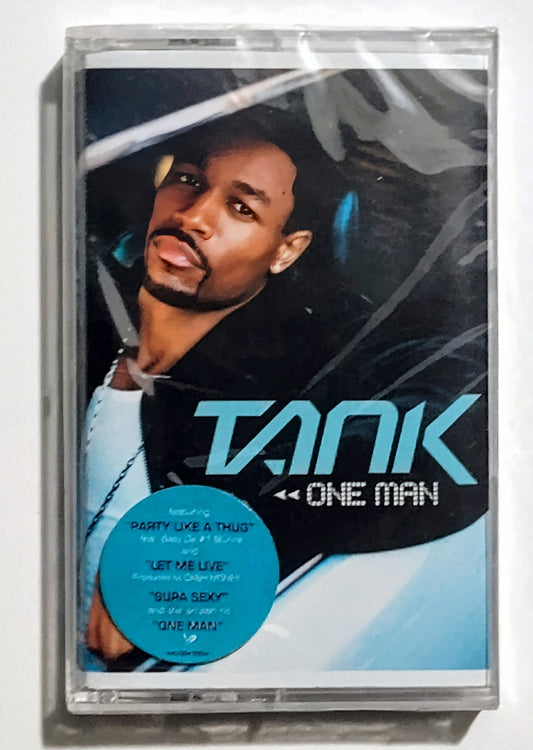 Tank - "One Man" - CASSETTE TAPE NM/M (Sealed with hype sticker; small cracks on front and back of case)