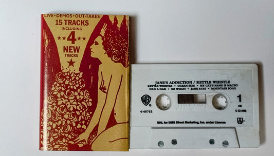 Jane's Addiction - "Kettle Whistle" - CASSETTE TAPE (SR HX PRO B NR BMG CLUB*RARE* WHITE SHELL) VG+/VG