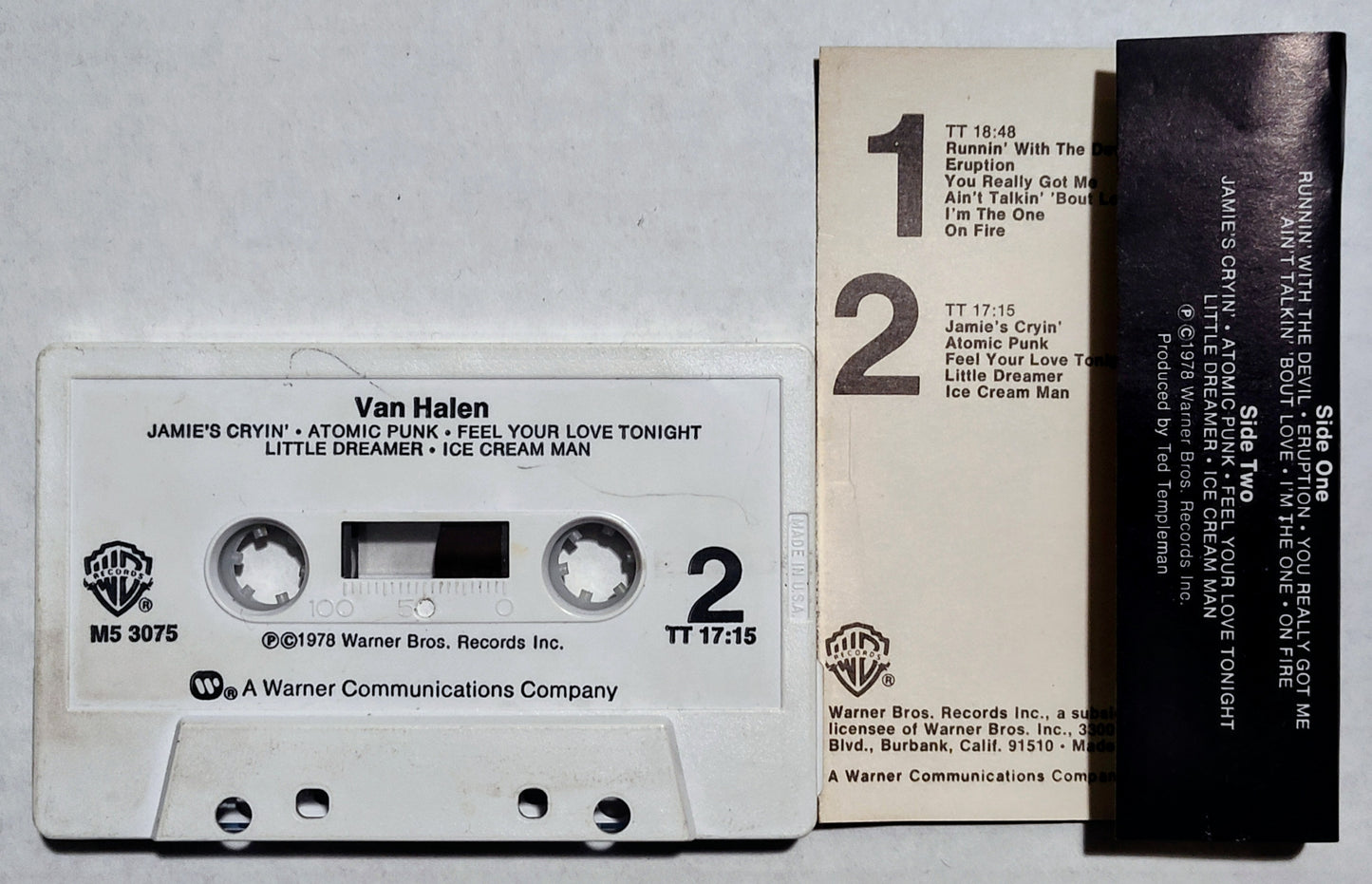 Van Halen - “Van Halen” - CASSETTE TAPE VG/VG+