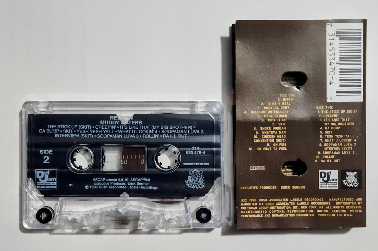 Redman - "Muddy Waters" - CASSETTE TAPE (DOLBY HX PRO B NR) VG/VG+