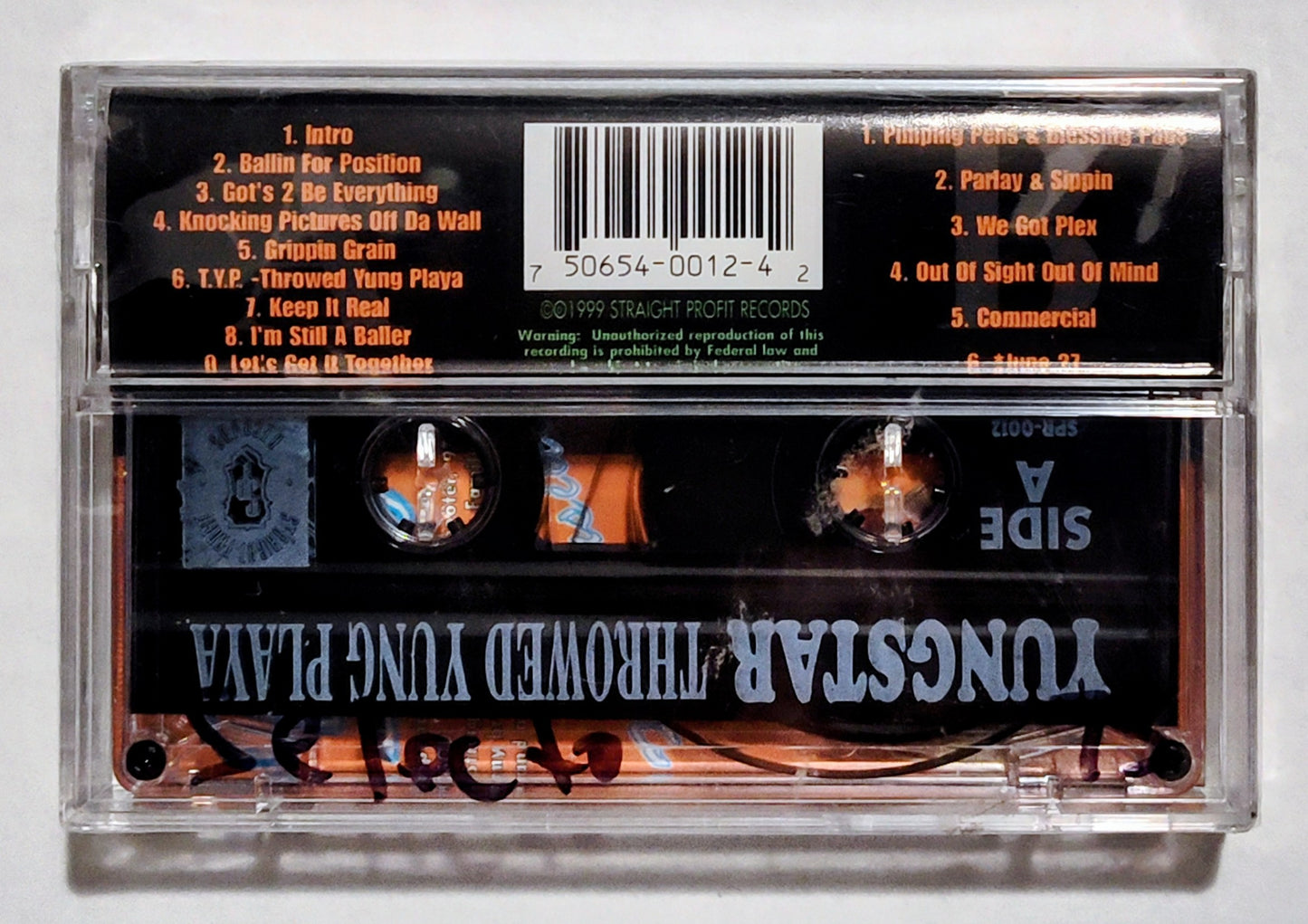 Yungstar - “Throwed Yung Playa” - CASSETTE TAPE M/M (Sealed)