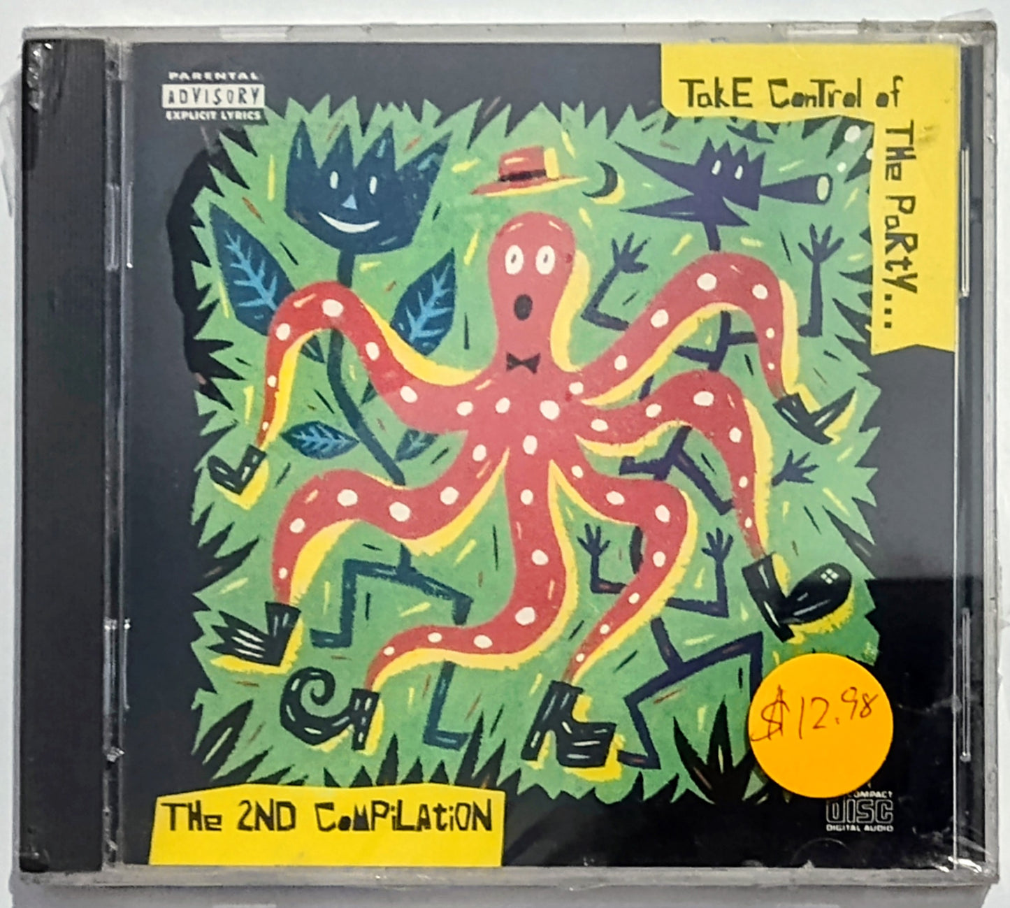 Various Artists - “Take Control Of The Party…The 2nd Compilation” - COMPACT DISC VG+/M (Sealed; holes punched thru bar code; torn cellophane)