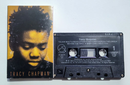 Tracy Chapman - "Tracy Chapman" - CASSETTE TAPE (Canada; black shell; DOLBY HX PRO B NR) VG/VG+