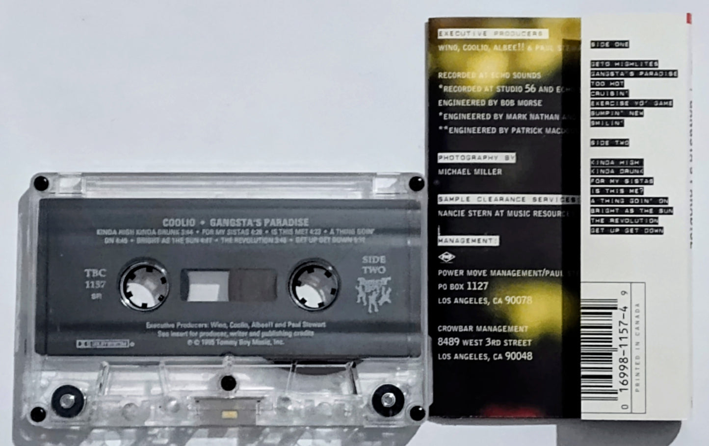 Coolio - “Gangsta’s Paradise” - CASSETTE TAPE VG+/VG+ *🌟*