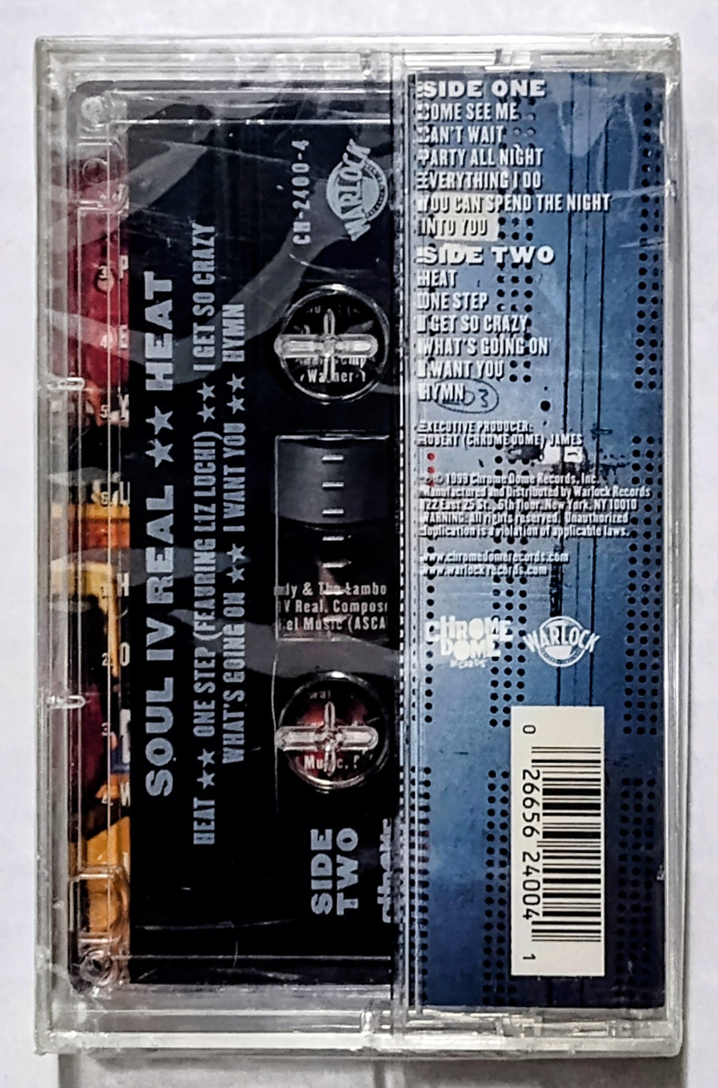 Soul IV Real - “Heat” - CASSETTE TAPE NM/M (sealed; crack in spine and backside of case)