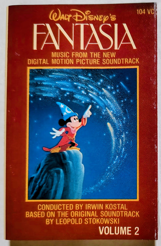 Irwin Kostal - "Fantasia - Music from the Walt Disney New Digital Motion Picture Soundtrack (Volume 1*)" - CASSETTE TAPE VG/VG+ (*J card/cover says volume 2; tape is volume 1)