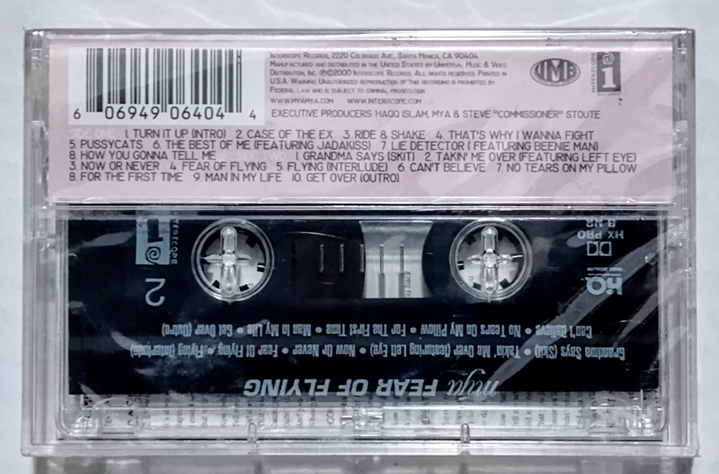 Mya - “Fear Of Flying” - CASSETTE TAPE NM/M (Sealed with hype sticker; 1cm crack in case cover)